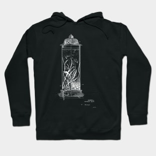 illuminated aquarium Vintage Patent Hand Drawing Hoodie